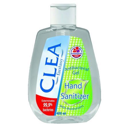 CLEA - Hand - Sanitizer - Gel, 400ml, Antibakteriell, 99,9% Breites Wirkungsspektrum gegen Bakterien